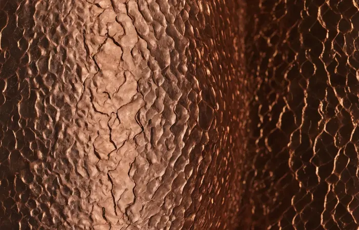 Copper Metal Shaped Design Background